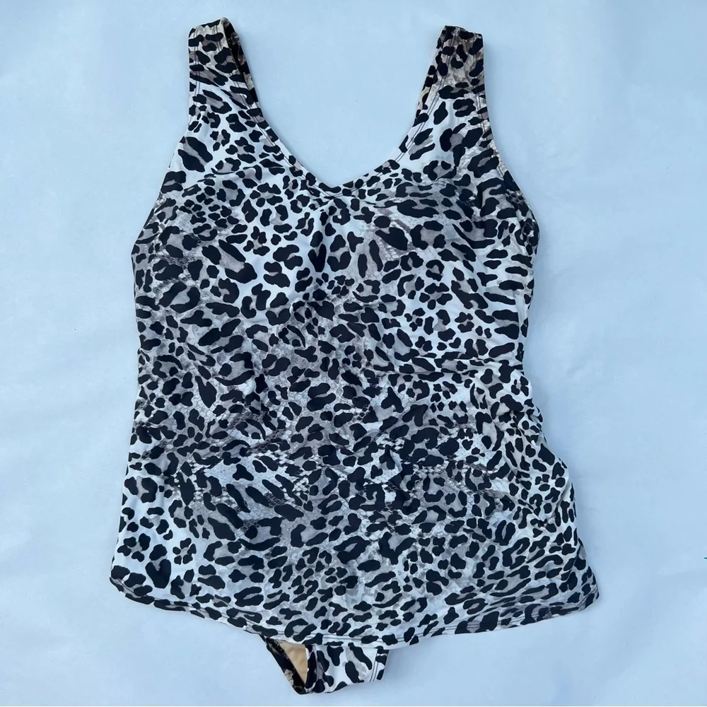 Womens cheetah leopard one piece bathing suit swimsuit Swimsuits for All sz 16